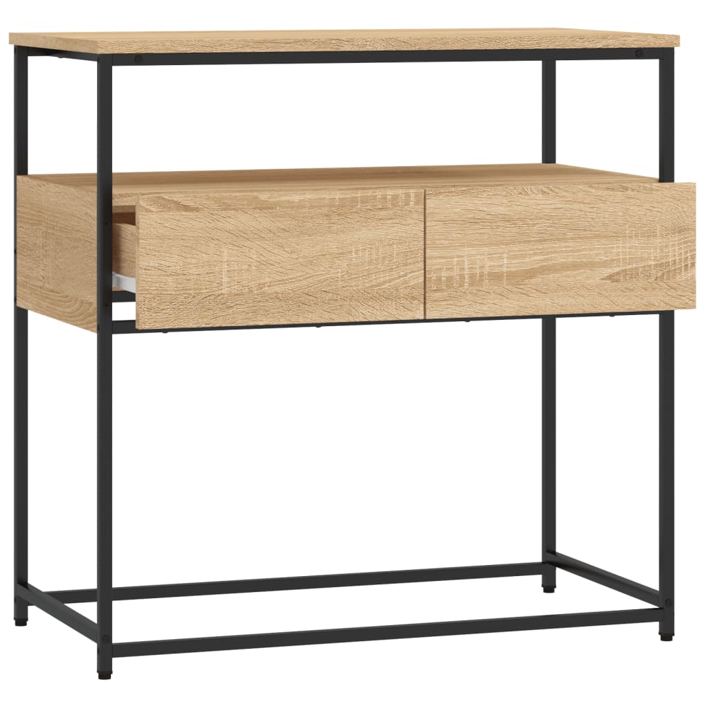 vidaXL Mesa consola madera de ingeniería roble Sonoma 75x40x75 cm