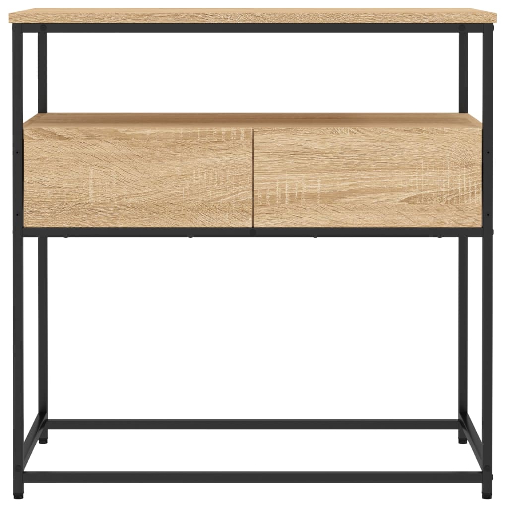 vidaXL Mesa consola madera de ingeniería roble Sonoma 75x40x75 cm