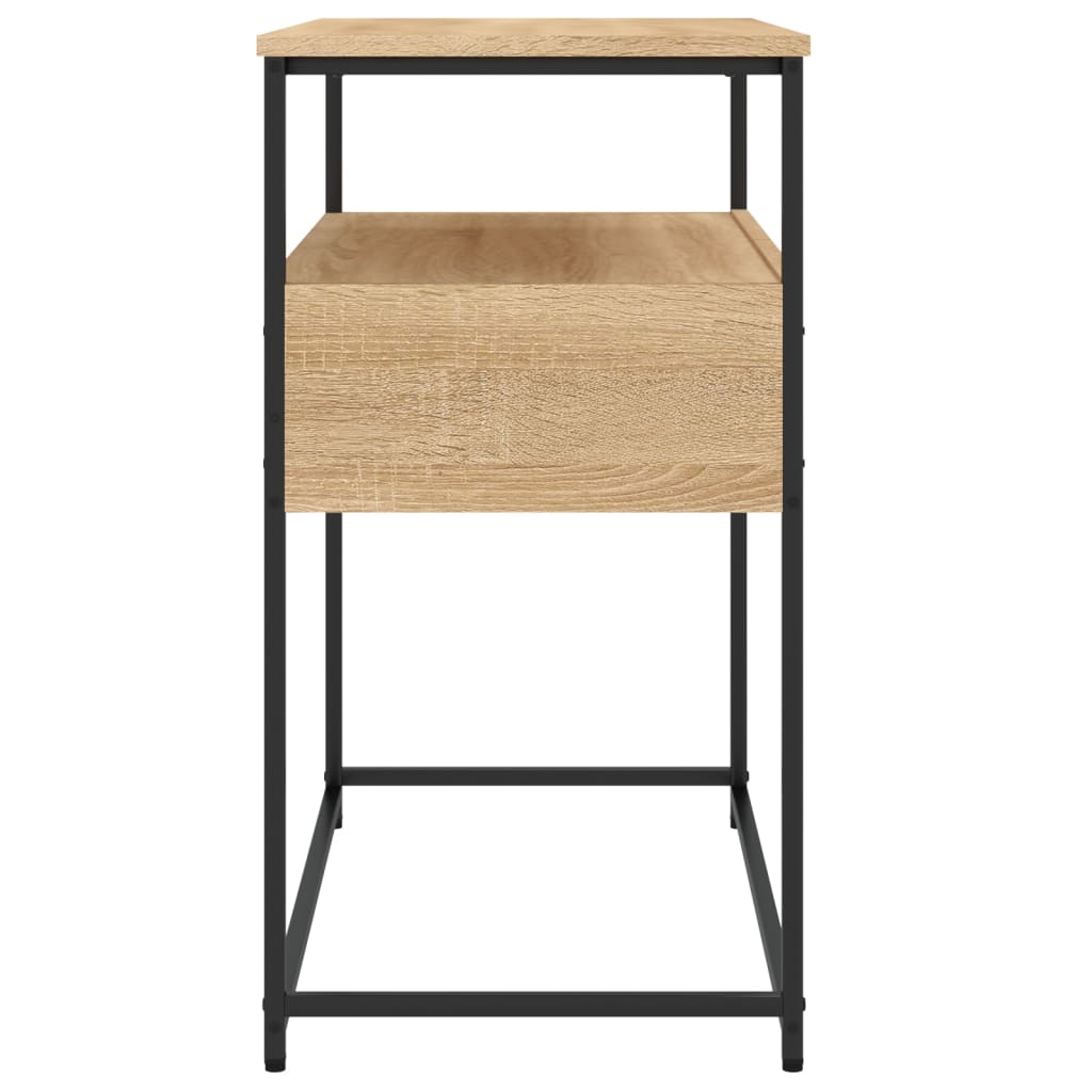 vidaXL Mesa consola madera de ingeniería roble Sonoma 75x40x75 cm