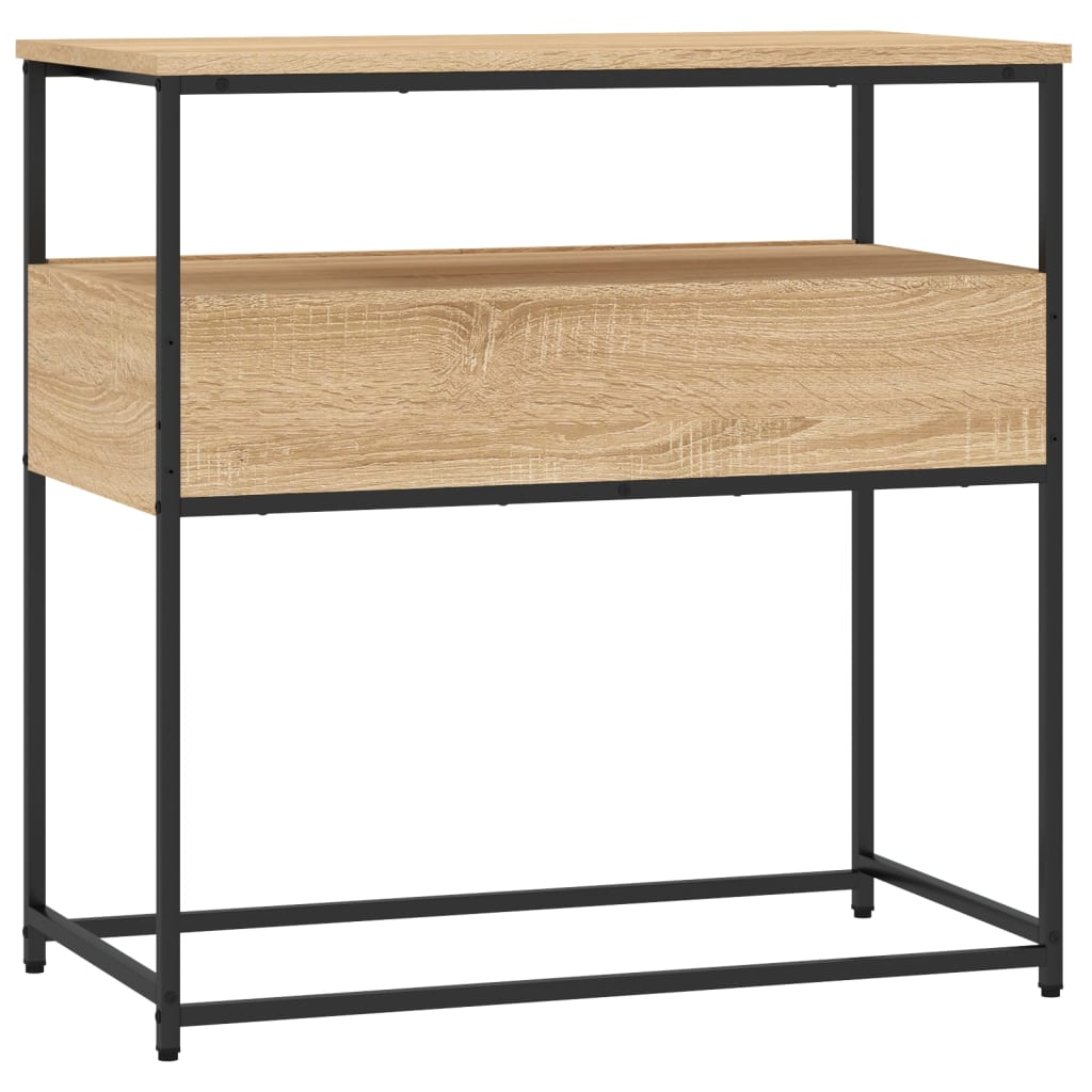 vidaXL Mesa consola madera de ingeniería roble Sonoma 75x40x75 cm