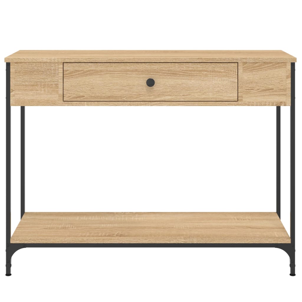 vidaXL Mesa consola madera de ingeniería roble Sonoma 100x34,5x75 cm