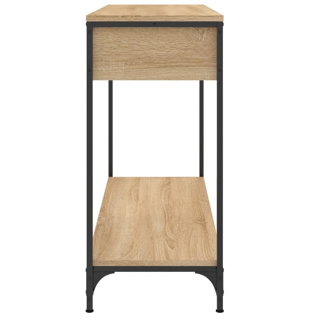 vidaXL Mesa consola madera de ingeniería roble Sonoma 100x34,5x75 cm