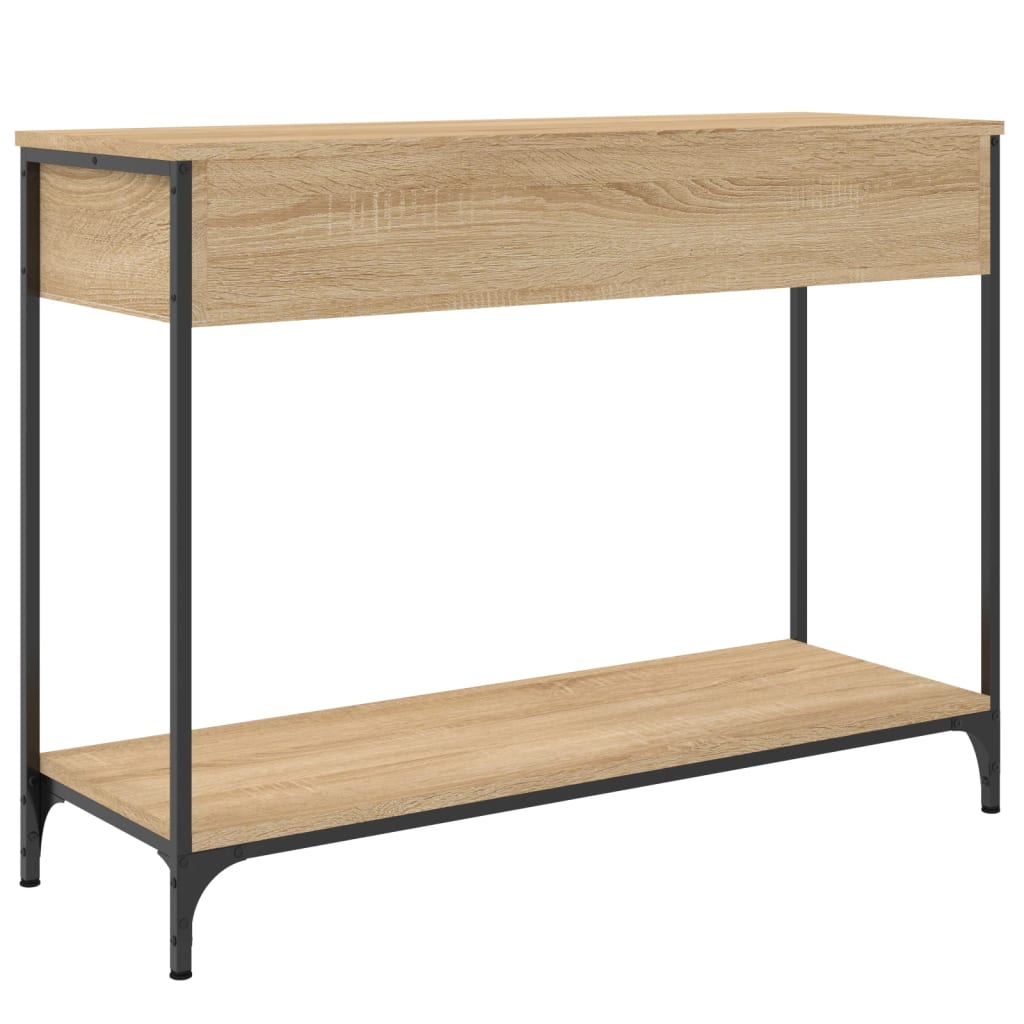 vidaXL Mesa consola madera de ingeniería roble Sonoma 100x34,5x75 cm