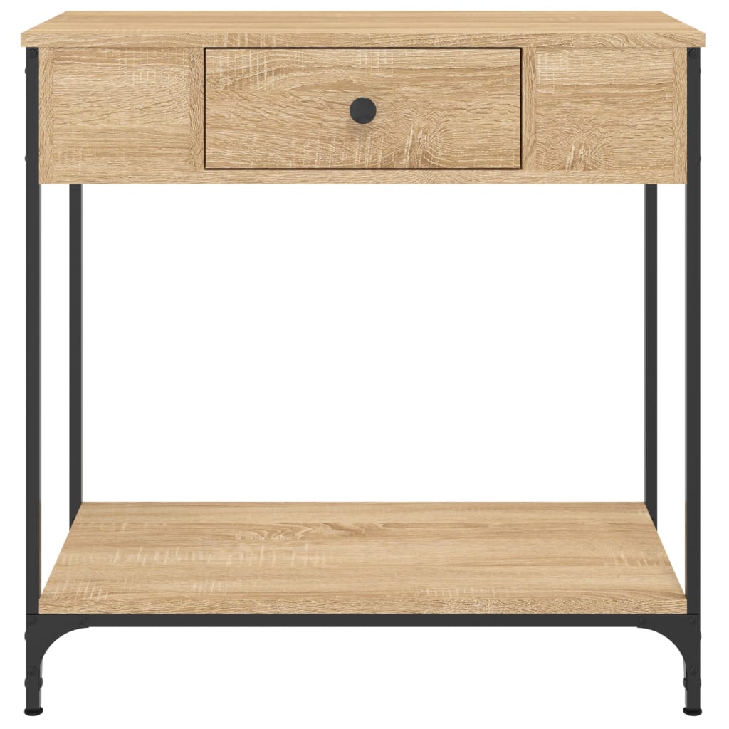 vidaXL Mesa consola madera de ingeniería roble Sonoma 75x34,5x75 cm