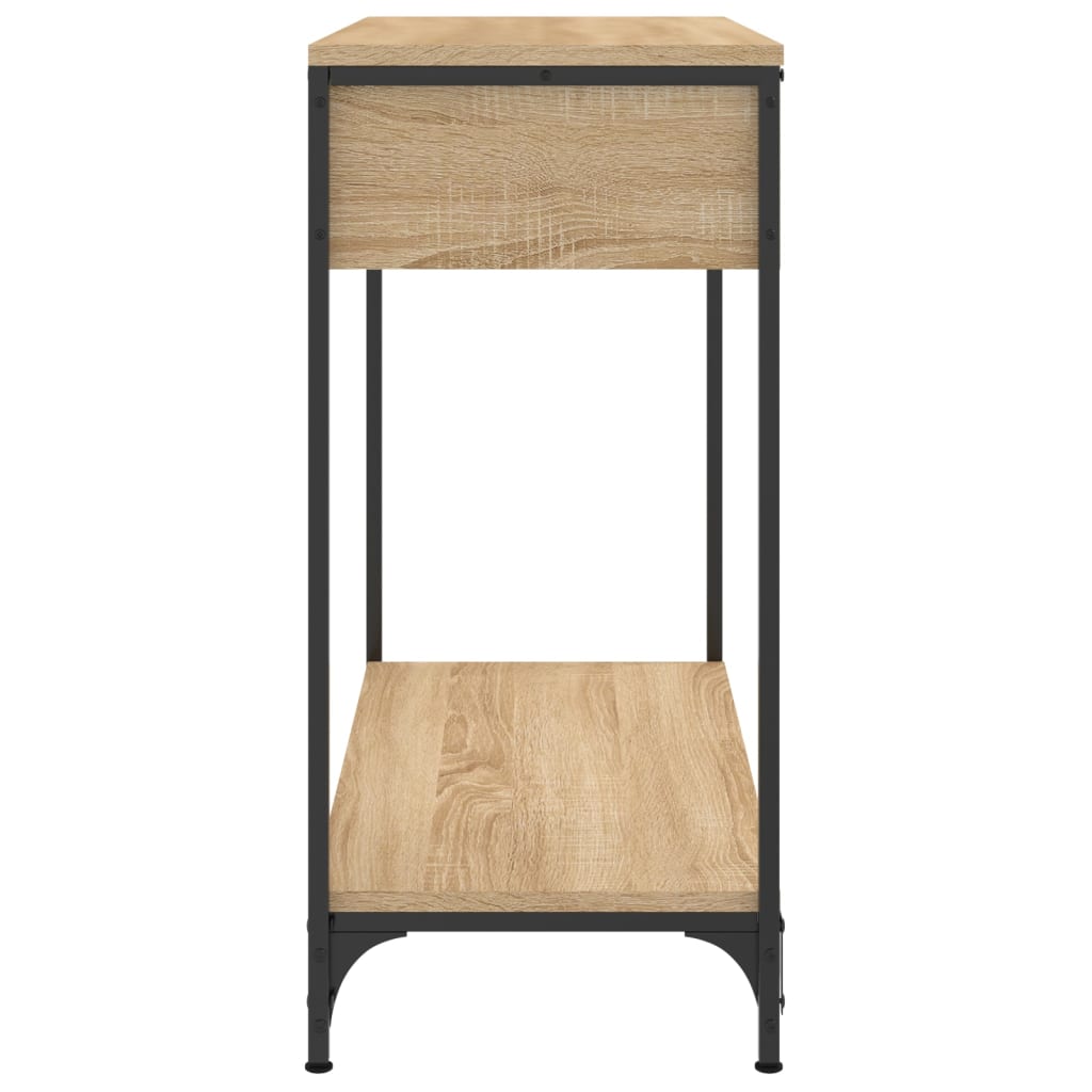 vidaXL Mesa consola madera de ingeniería roble Sonoma 75x34,5x75 cm