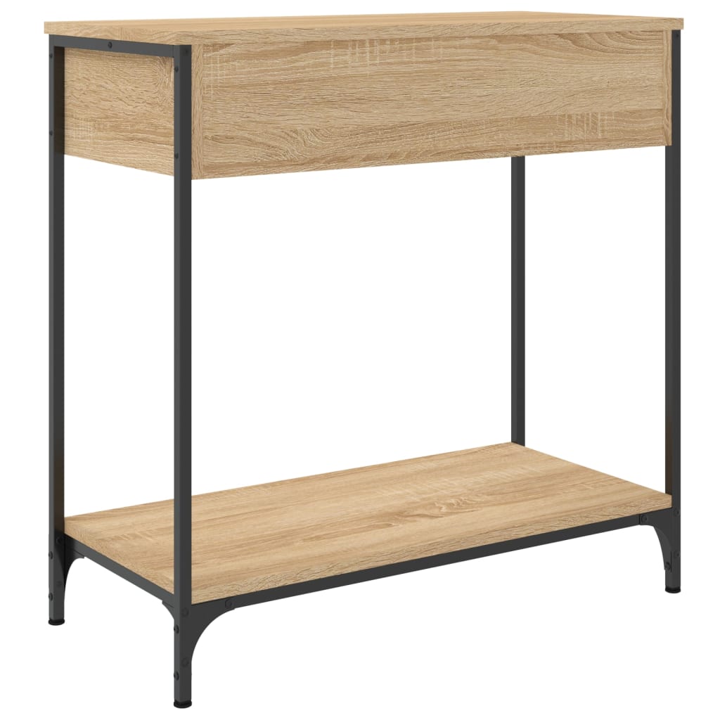 vidaXL Mesa consola madera de ingeniería roble Sonoma 75x34,5x75 cm