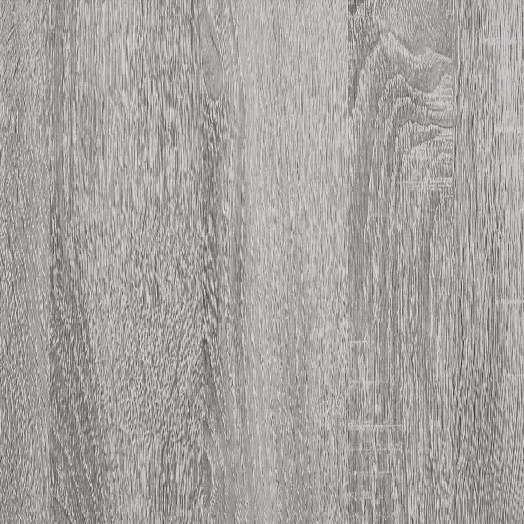 vidaXL Mesa consola madera de ingeniería gris Sonoma 100x25x75 cm