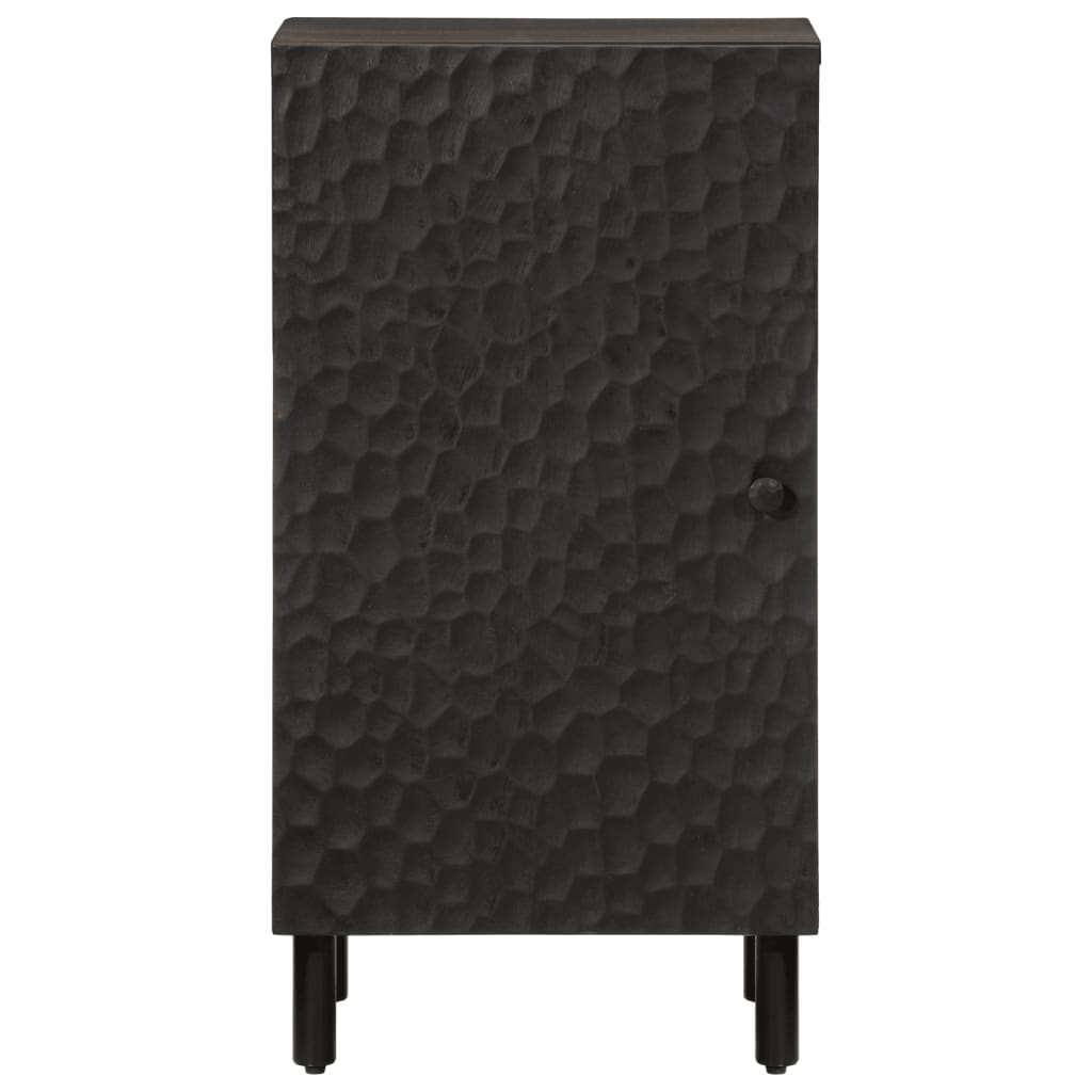 vidaXL Aparador madera maciza de mango negro 40x33x75 cm