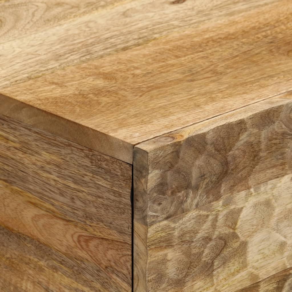 vidaXL Mesa de centro de madera maciza de mango 80x50x40 cm