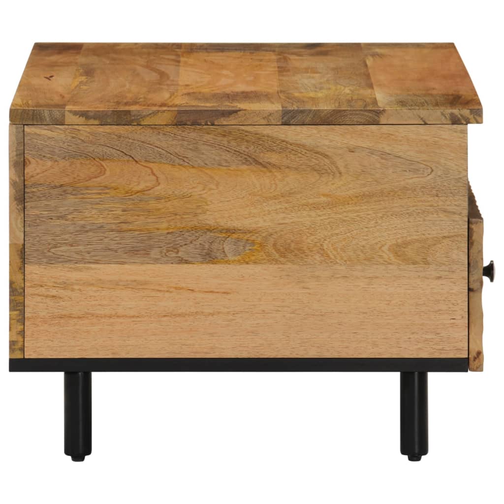 vidaXL Mesa de centro de madera maciza mango 80x54x40 cm