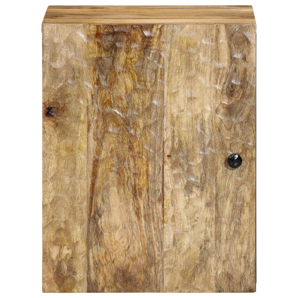 vidaXL Armario de baño de pared madera maciza de mango 38x33x48 cm