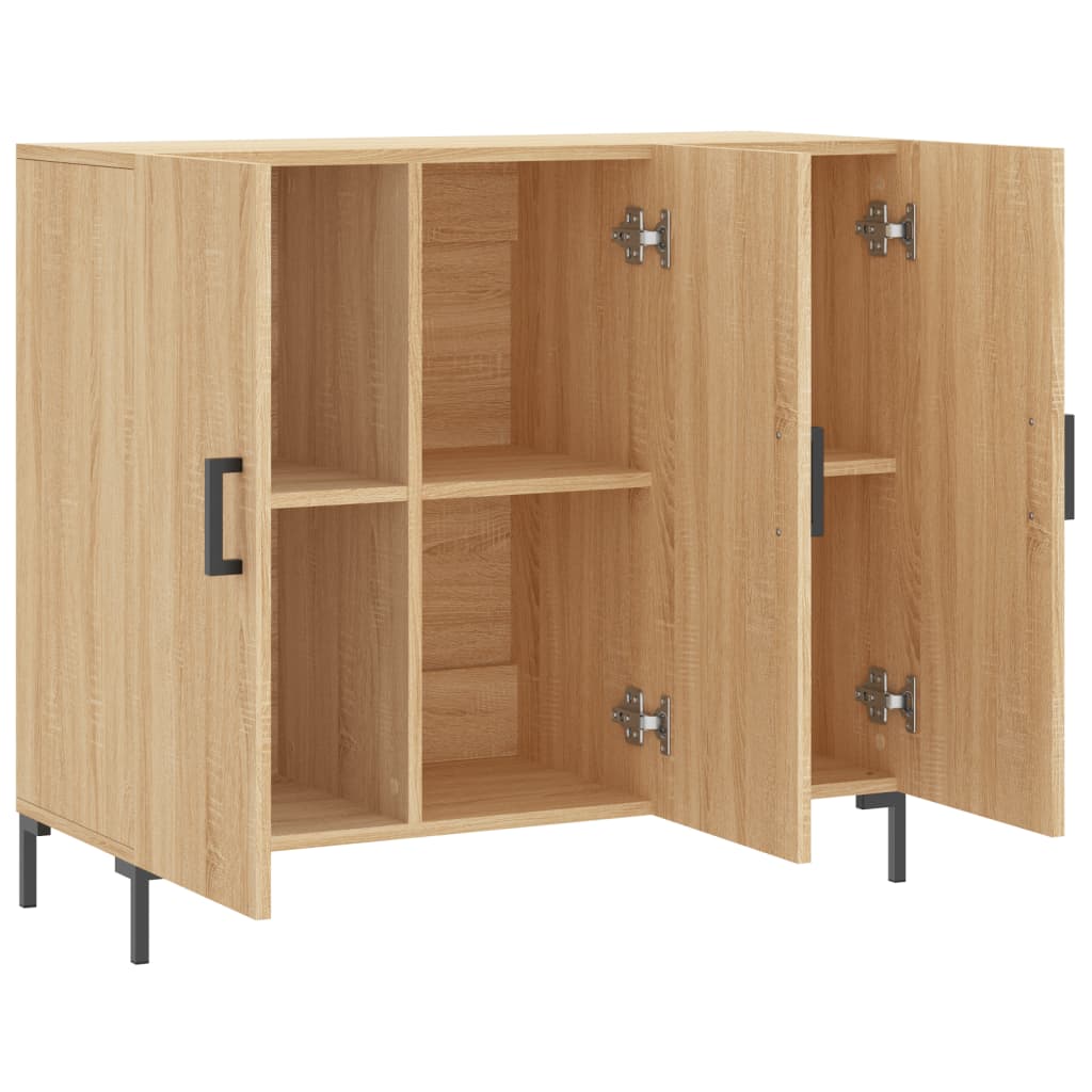 vidaXL Aparador de madera de ingeniería roble Sonoma 90x34x80 cm