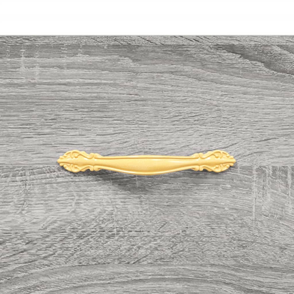 vidaXL Aparador de madera de ingeniería gris Sonoma 100x36x60 cm