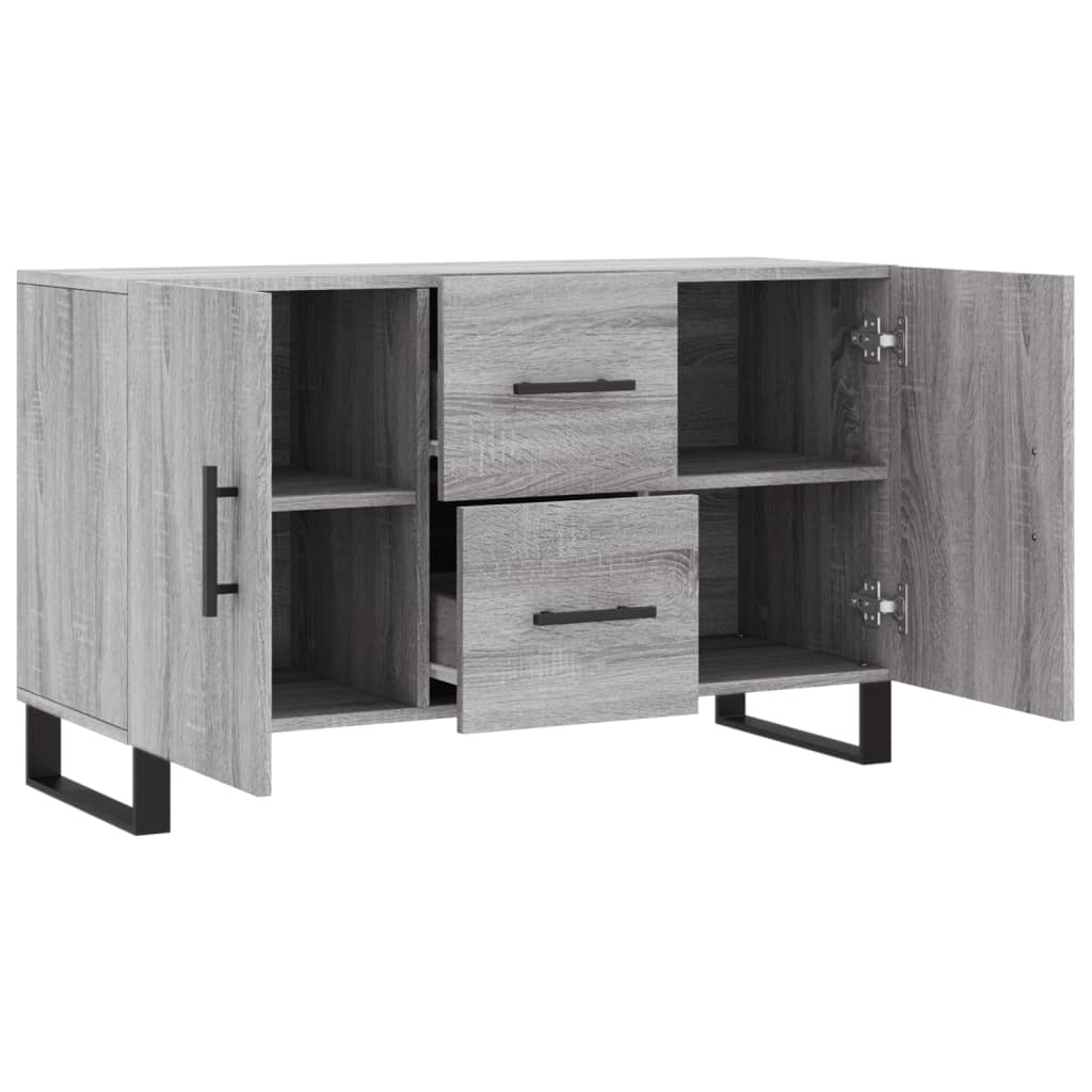 vidaXL Aparador de madera de ingeniería gris Sonoma 100x36x60 cm