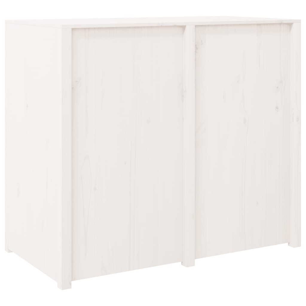 vidaXL Mueble de cocina exterior madera maciza pino blanco 106x55x92cm