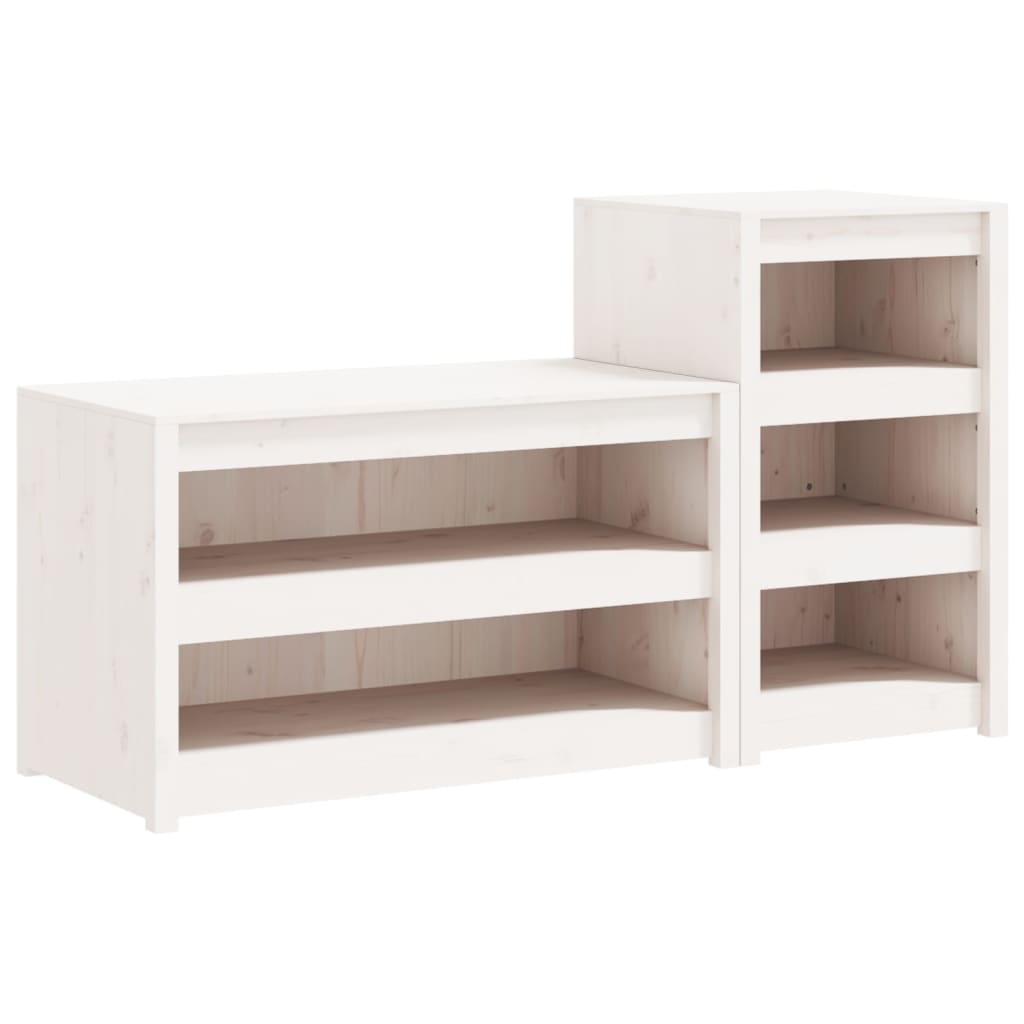 vidaXL Muebles de cocina de exterior 2 pzas madera maciza pino blanco