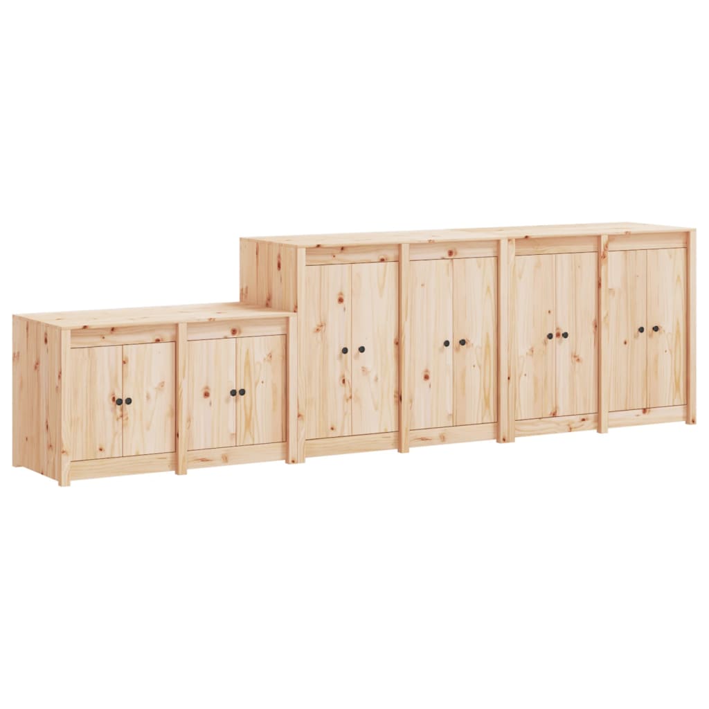 vidaXL Muebles de cocina de exterior 3 piezas madera maciza de pino