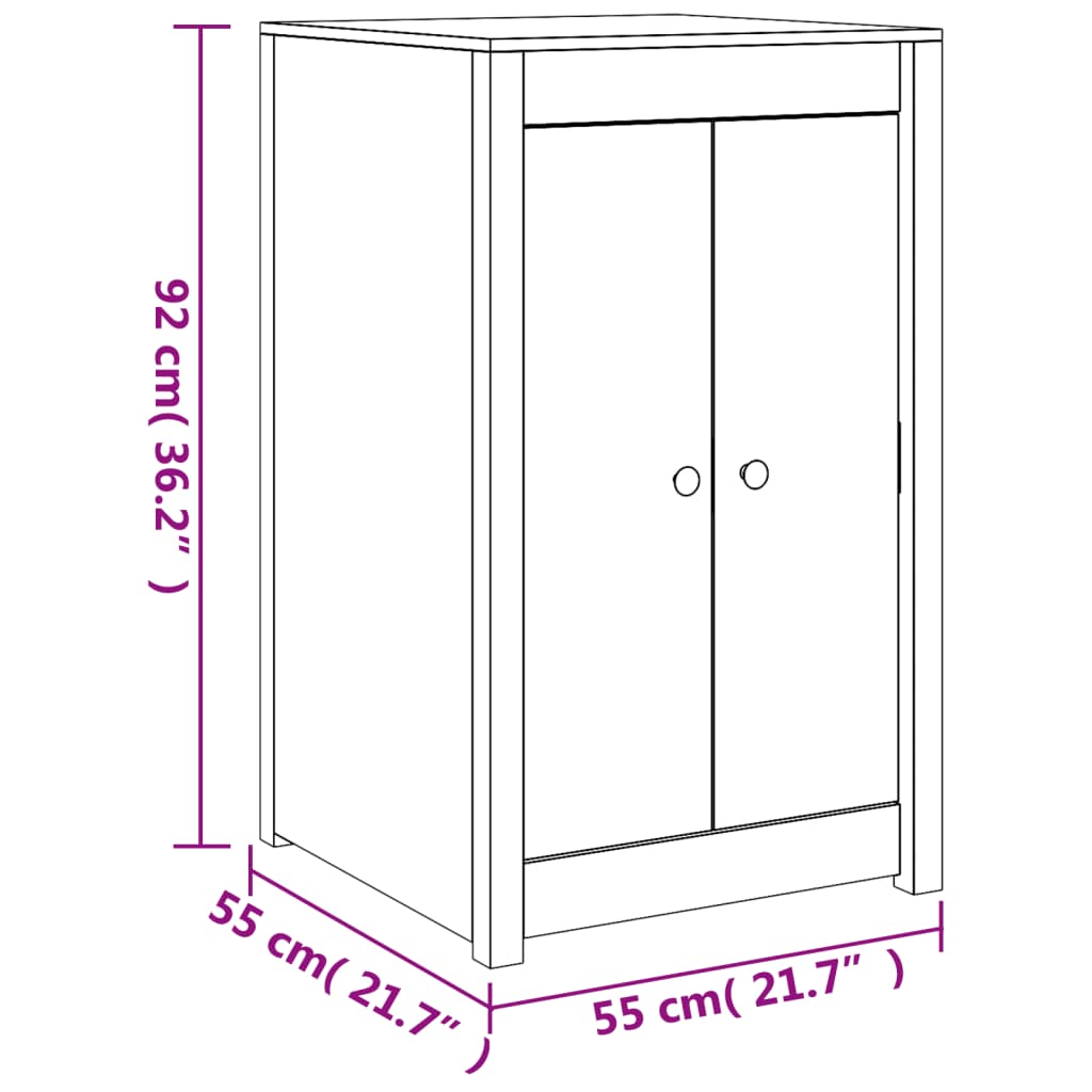 vidaXL Armario de cocina de exterior madera maciza de abeto Douglas