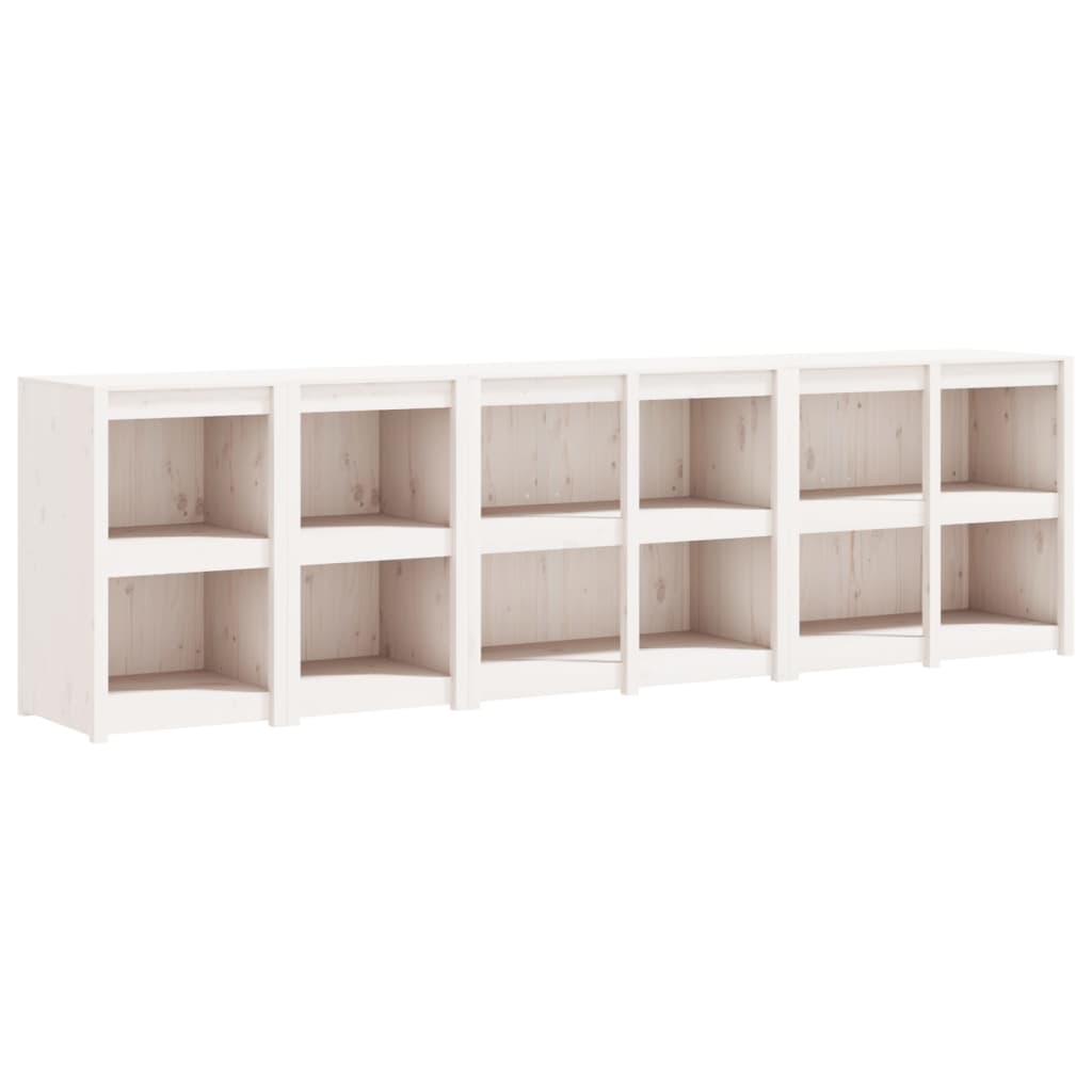 vidaXL Muebles de cocina de exterior 4 pzas madera maciza pino blanco