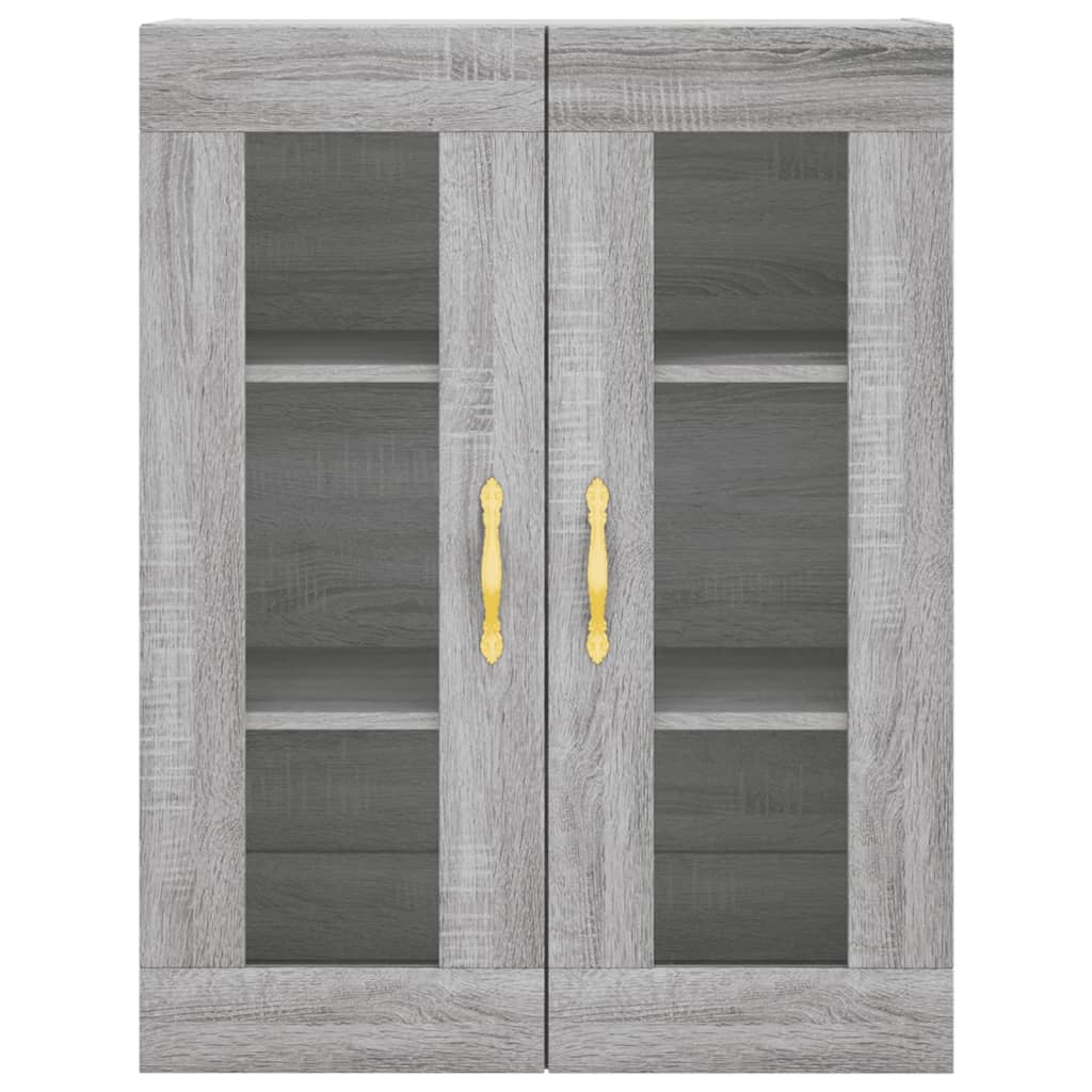 vidaXL Armario de pared gris Sonoma 69,5x34x90 cm