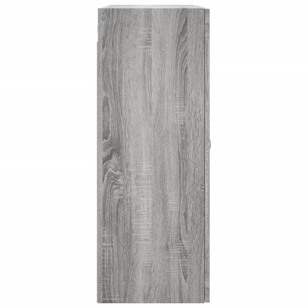 vidaXL Armario de pared gris Sonoma 69,5x34x90 cm