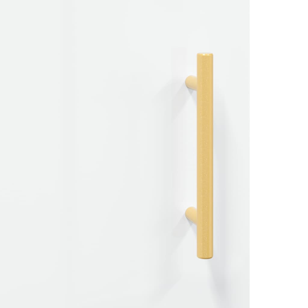 vidaXL Armario de pared blanco brillante 69,5x34x90 cm