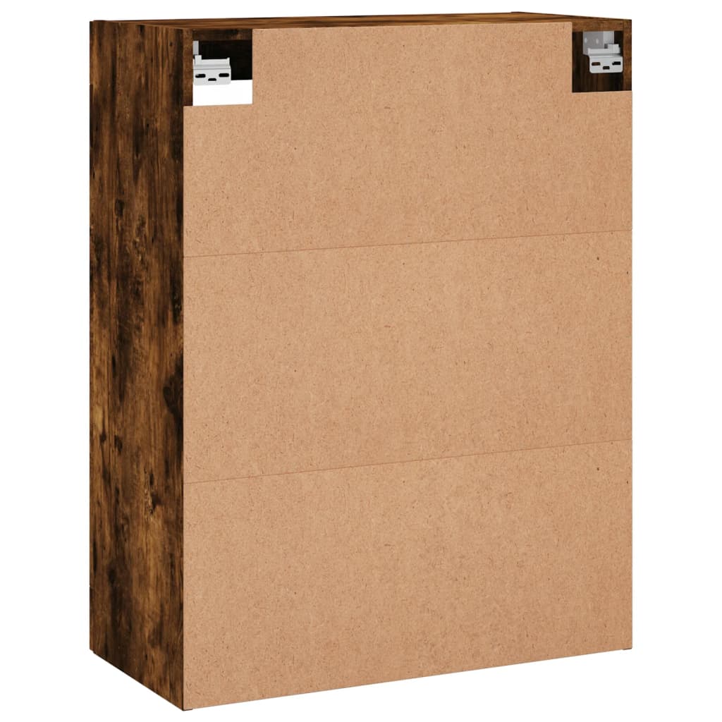 vidaXL Armario de pared roble ahumado 69,5x34x90 cm