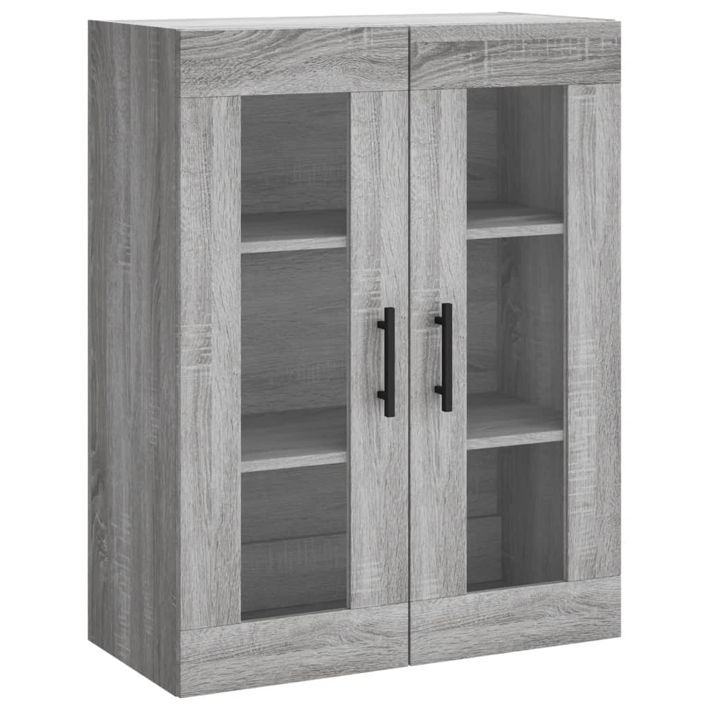 vidaXL Armario de pared gris Sonoma 69,5x34x90 cm