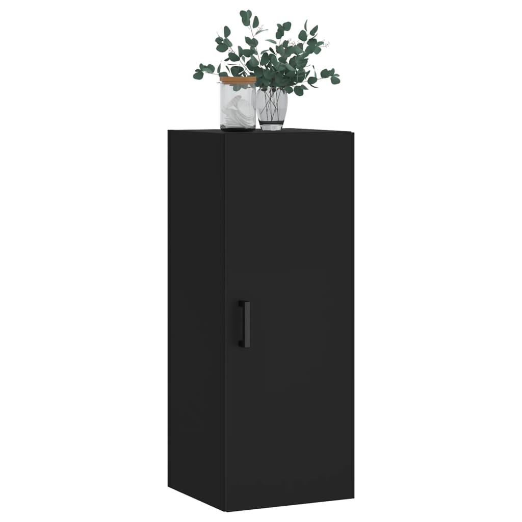 vidaXL Armario de pared negro 34,5x34x90 cm