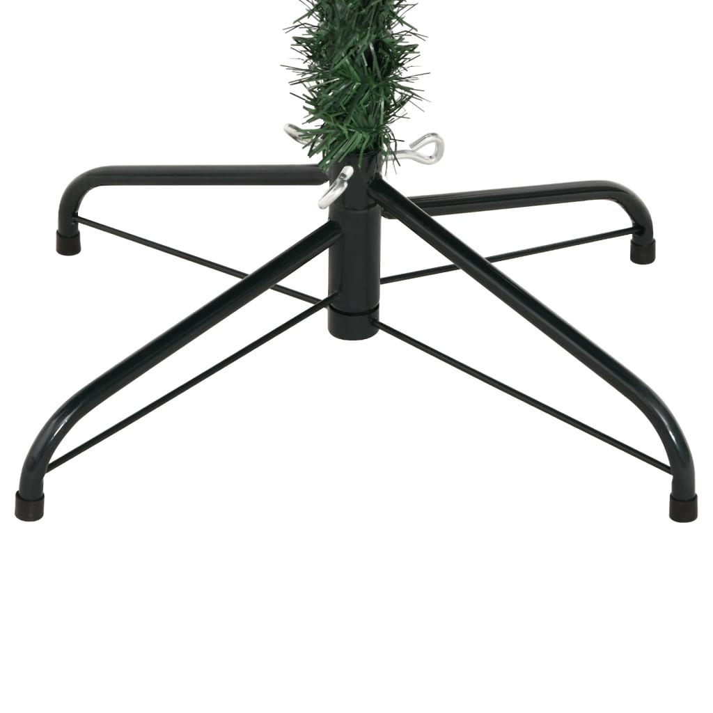 vidaXL Árbol de Navidad artificial con bisagras y nieve flocada 150 cm