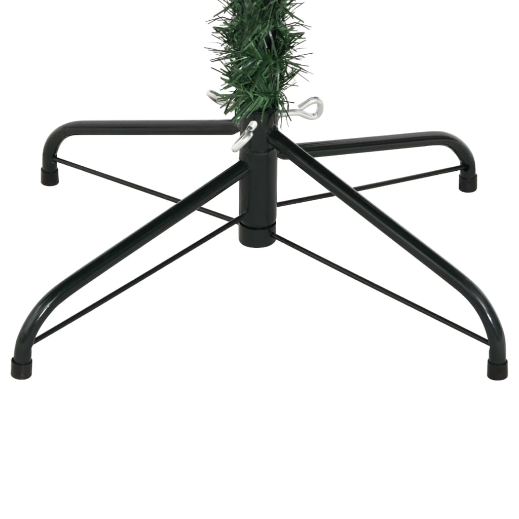 vidaXL Árbol de Navidad artificial con bisagras y nieve flocada 180 cm