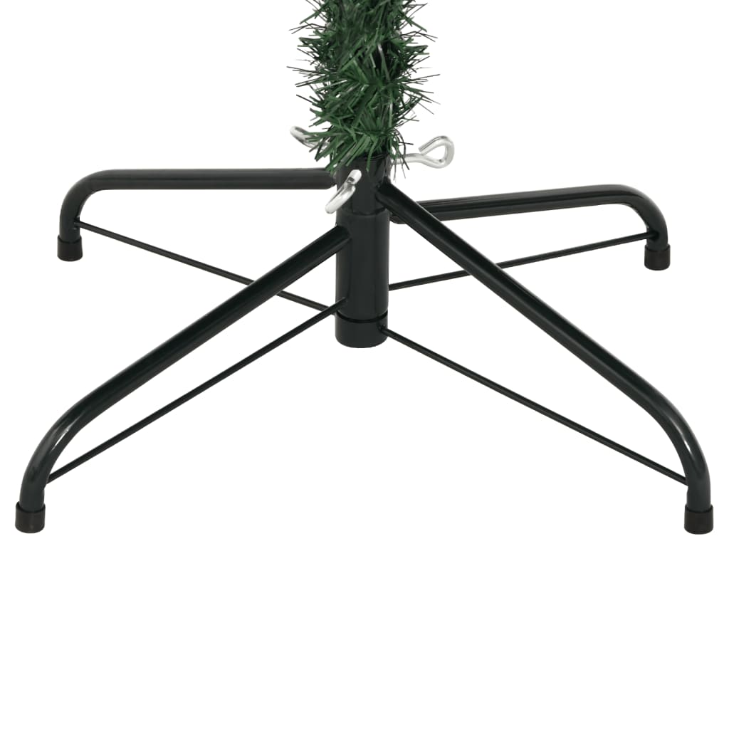 vidaXL Árbol de Navidad artificial con bisagras y nieve flocada 240 cm