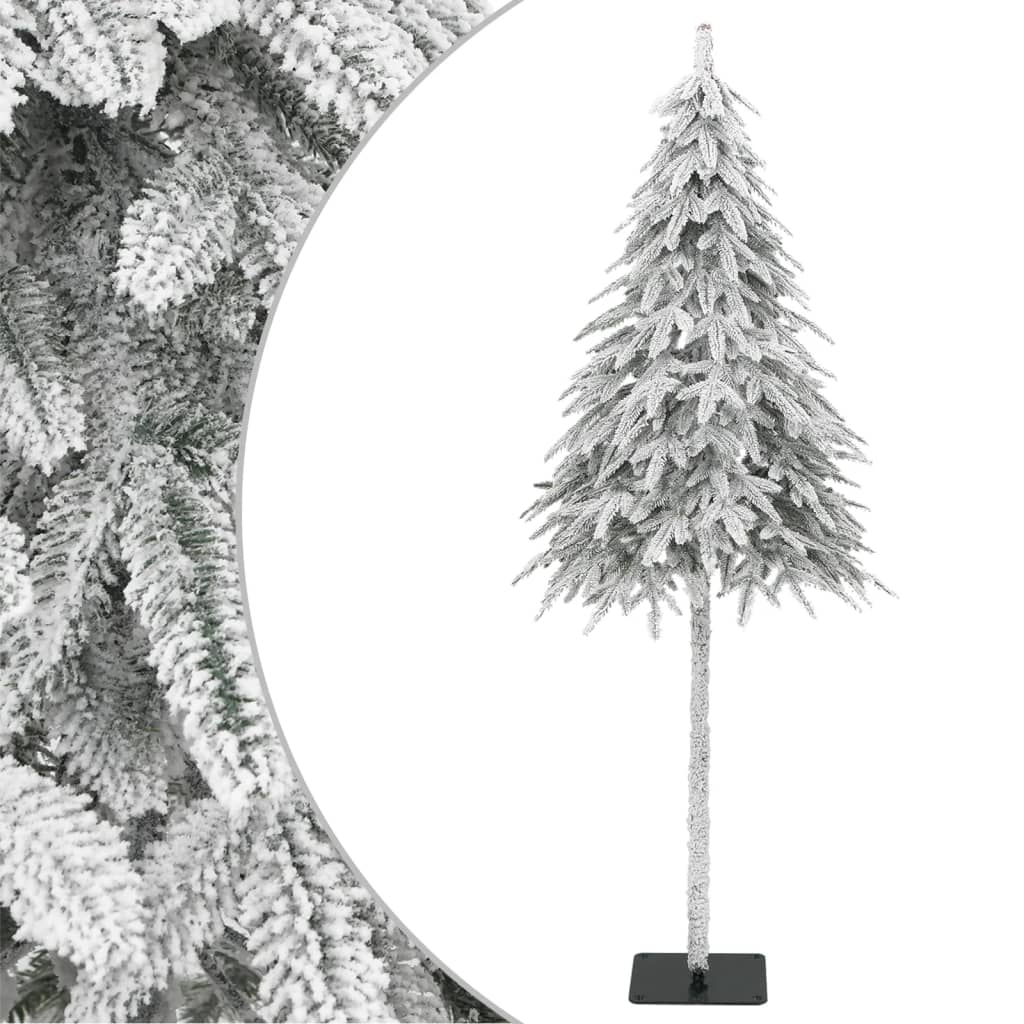 vidaXL Árbol de Navidad artificial con nieve 210 cm