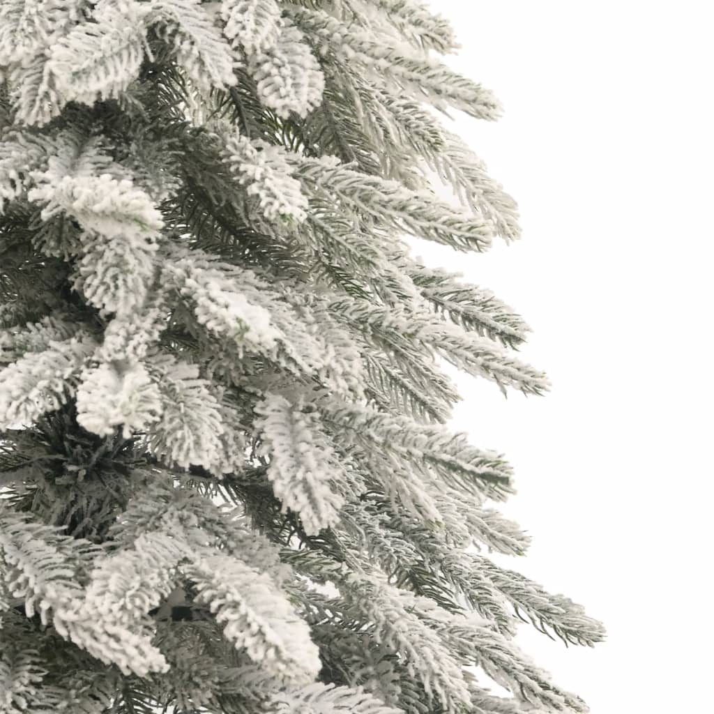 vidaXL Árbol de Navidad artificial con nieve 210 cm