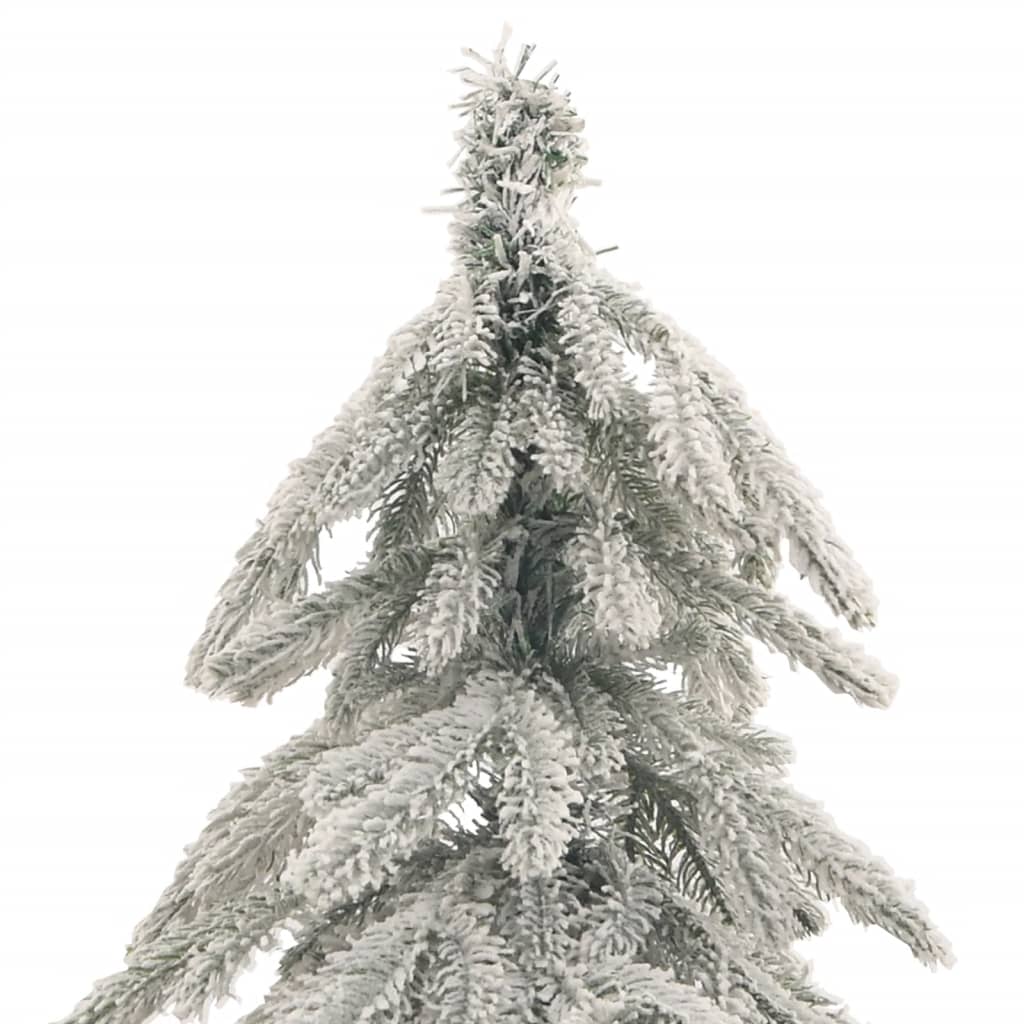 vidaXL Árbol de Navidad artificial con nieve 210 cm