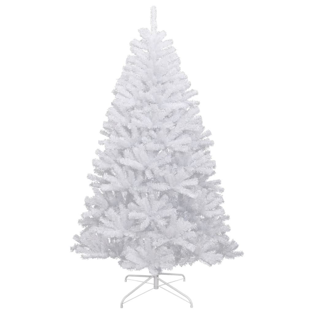 vidaXL Árbol de Navidad artificial con bisagras y nieve flocada 120 cm