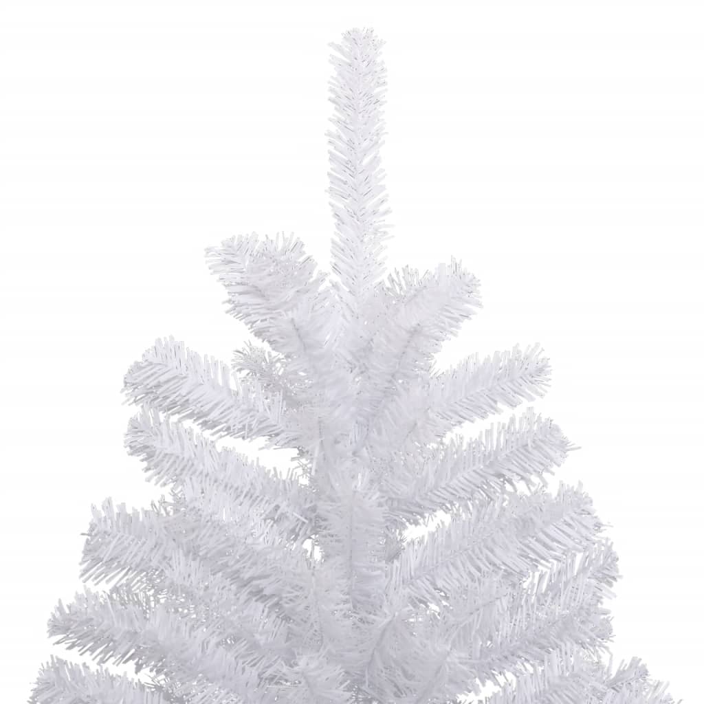 vidaXL Árbol de Navidad artificial con bisagras y nieve flocada 120 cm