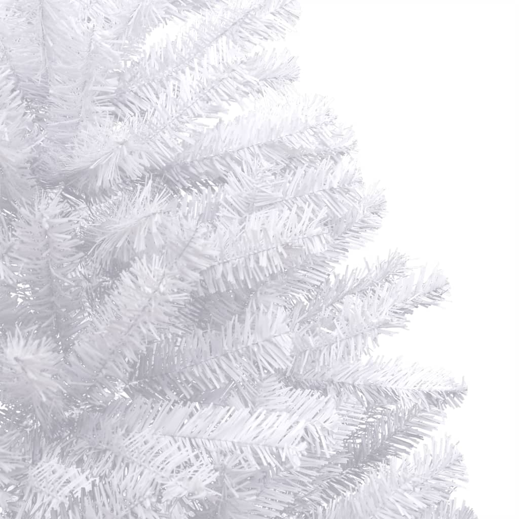 vidaXL Árbol de Navidad artificial con bisagras y nieve flocada 120 cm