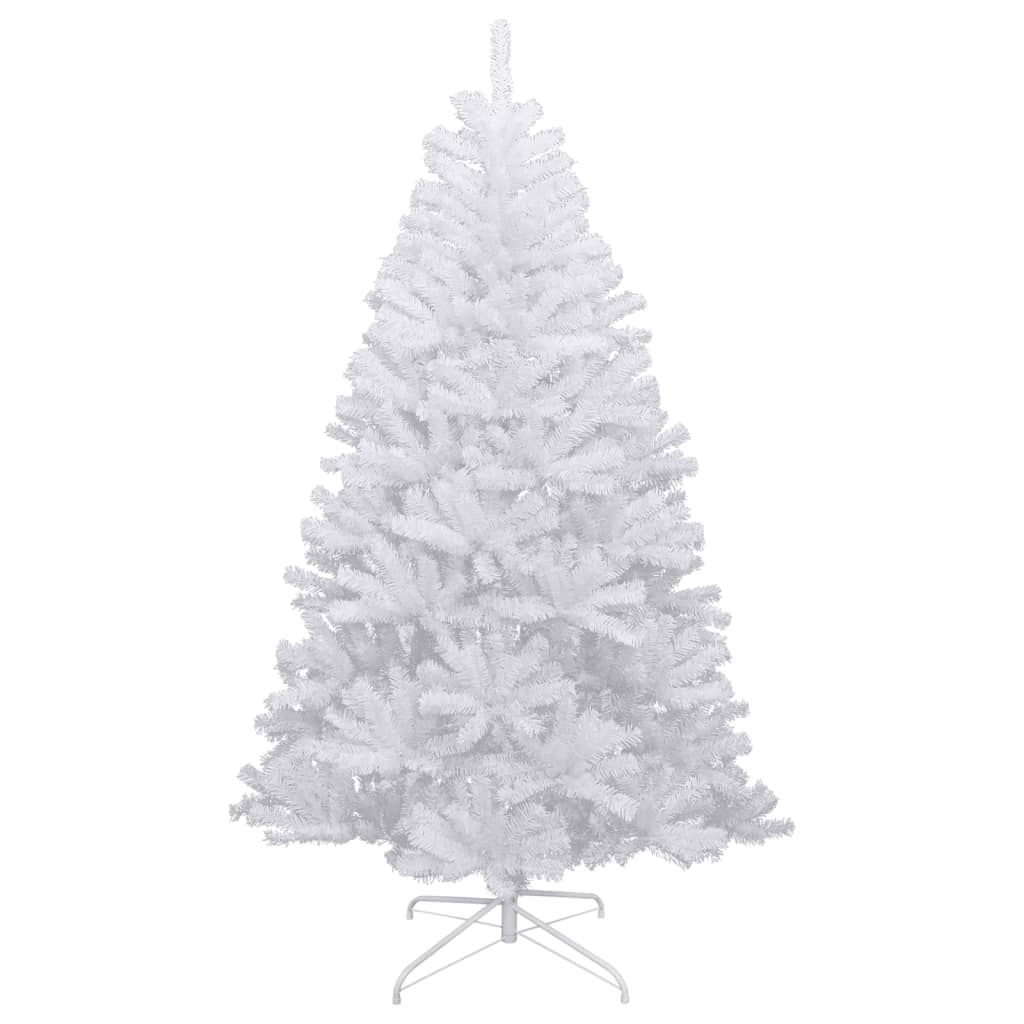 vidaXL Árbol de Navidad artificial con bisagras y nieve flocada 150 cm