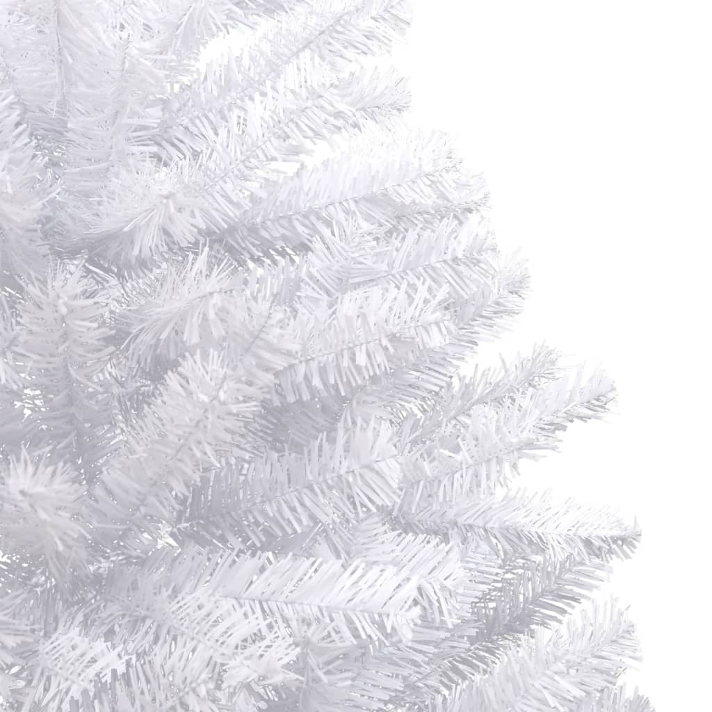 vidaXL Árbol de Navidad artificial con bisagras y nieve flocada 150 cm