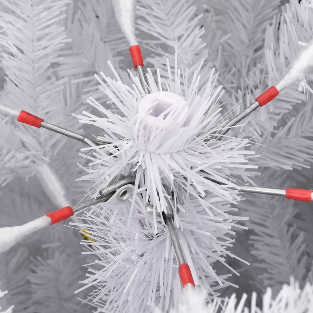 vidaXL Árbol de Navidad artificial con bisagras y nieve flocada 150 cm