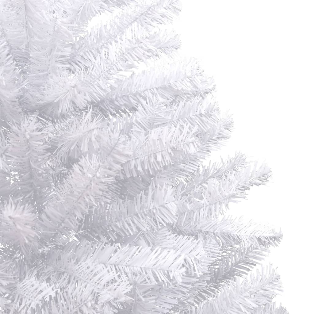 vidaXL Árbol de Navidad artificial con bisagras y nieve flocada 180 cm