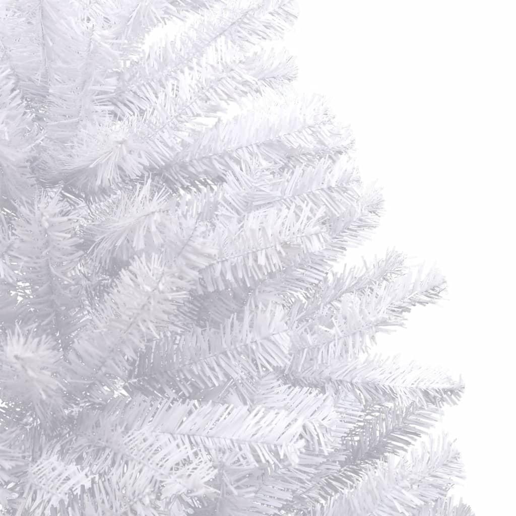 vidaXL Árbol de Navidad artificial con bisagras y nieve flocada 210 cm