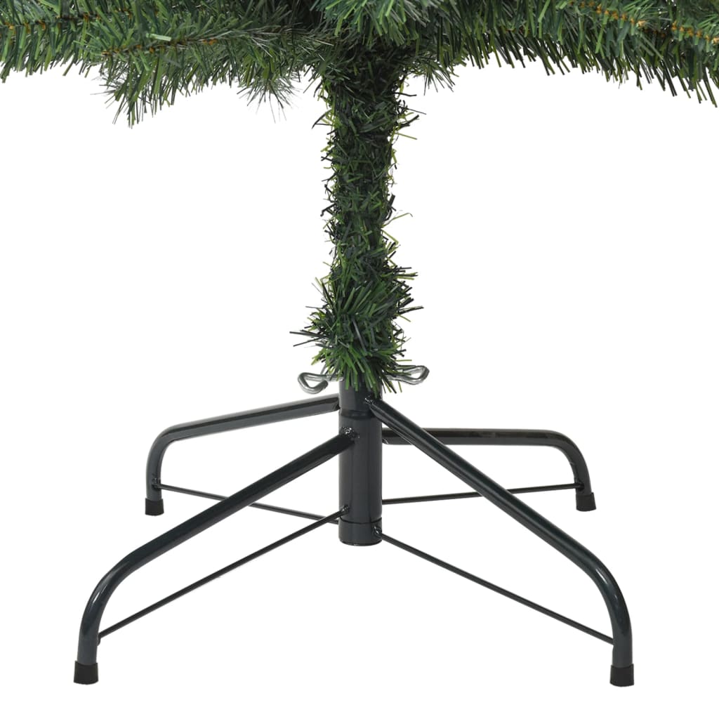 vidaXL Árbol de Navidad estrecho con soporte PVC 270 cm