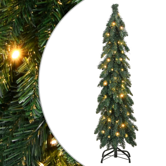 vidaXL Árbol de Navidad artificial iluminado con 60 LEDs 120 cm