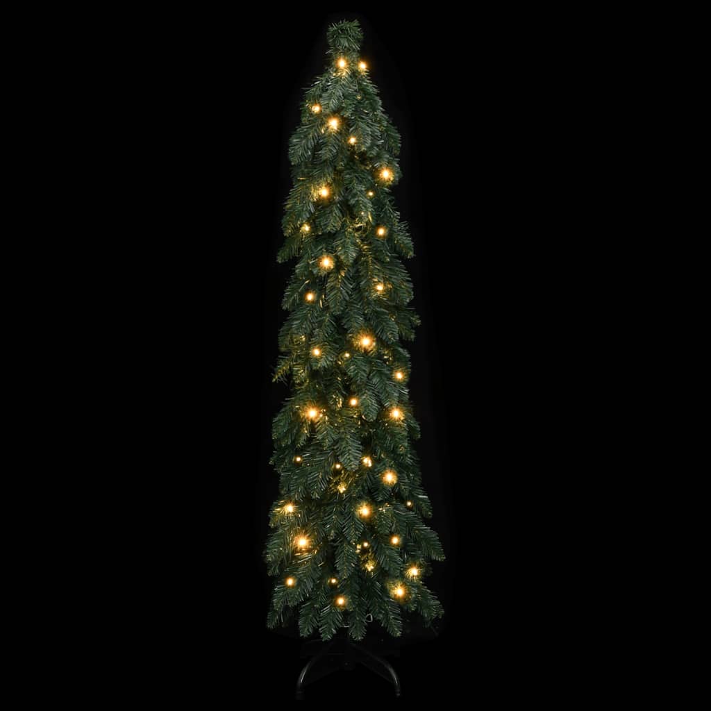 vidaXL Árbol de Navidad artificial iluminado con 60 LEDs 120 cm