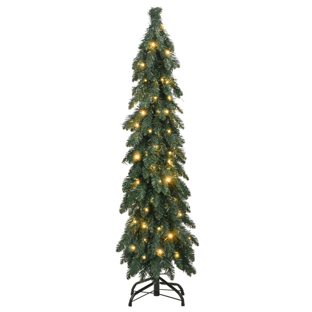 vidaXL Árbol de Navidad artificial iluminado con 60 LEDs 120 cm