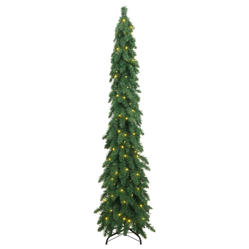 vidaXL Árbol de Navidad artificial iluminado con 100 LEDs 180 cm