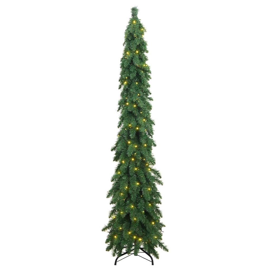 vidaXL Árbol de Navidad artificial iluminado con 130 LEDs 210 cm