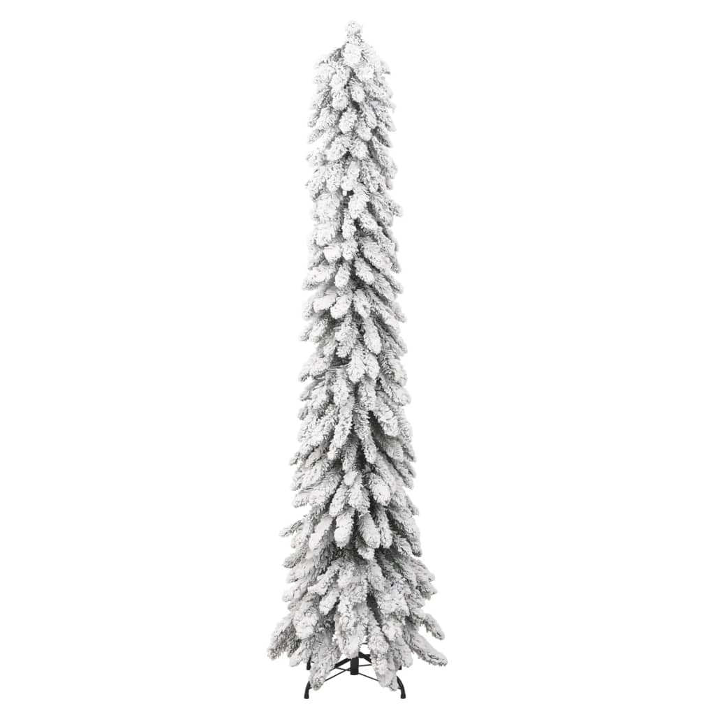 vidaXL Árbol de Navidad artificial iluminado 100 LEDs y nieve 180 cm